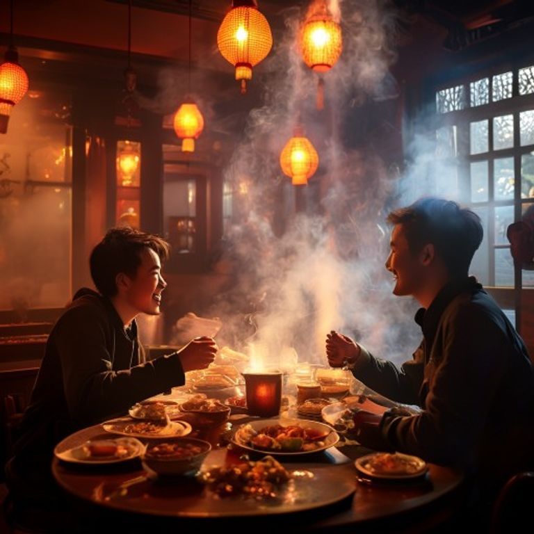 热闹火锅聚会