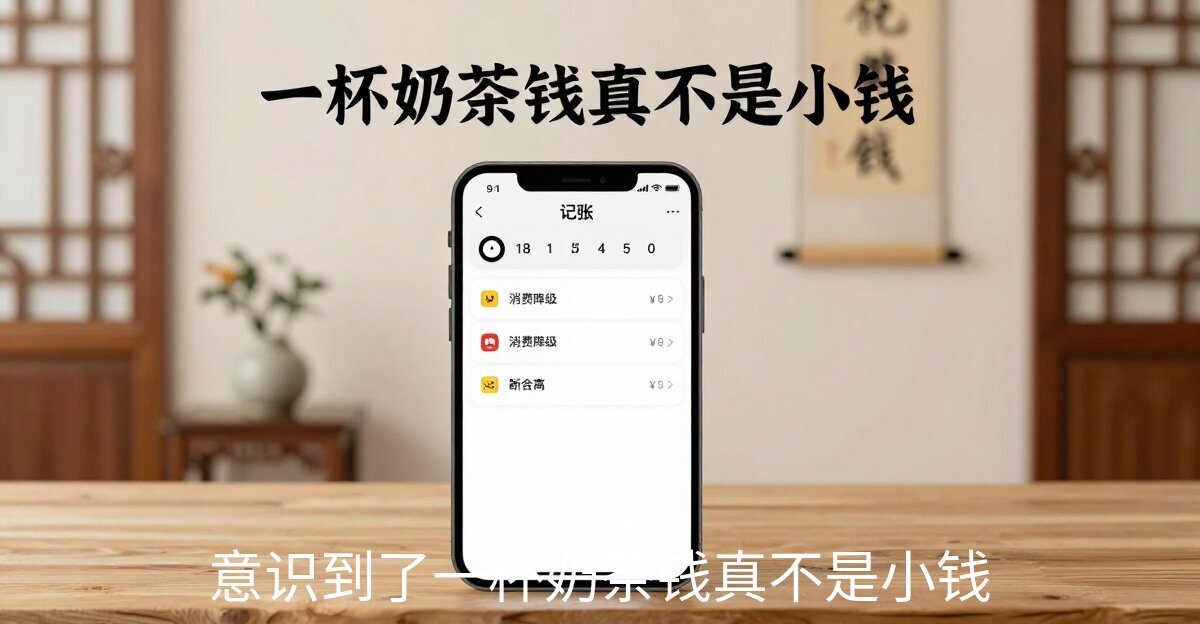 意识到了一杯奶茶钱真不是小钱，被一杯奶茶钱戳中了
