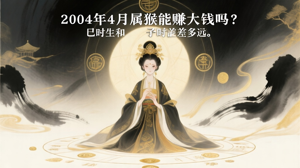 2004年4月属猴女能赚大钱吗？巳时生和子时差多远
