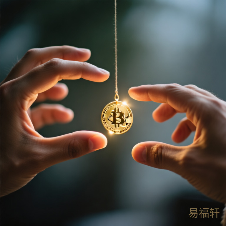 两双手同时伸向一块发光金币的画面,左边一只手右边一只手,金币悬在中间