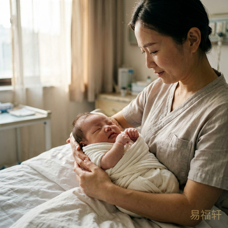 清晨七点的产房,柔和的晨光透过窗帘照进来,小宝宝刚刚被包裹好放在妈妈身边,眼睛还没完全睁开,小拳头却攥得很紧,像握着自己的未来